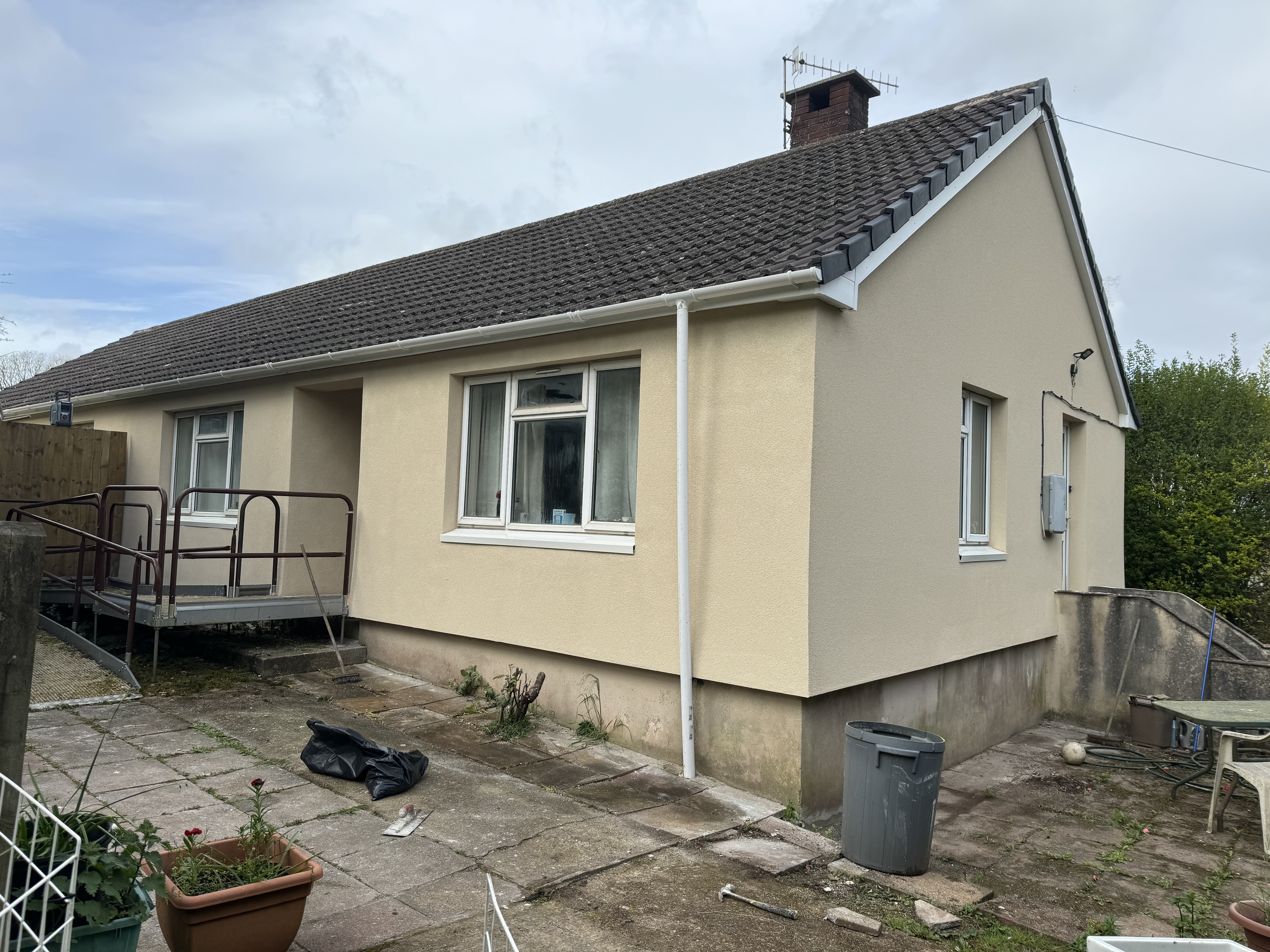 Silicone Render Renovation & EWI Installation in Backwell