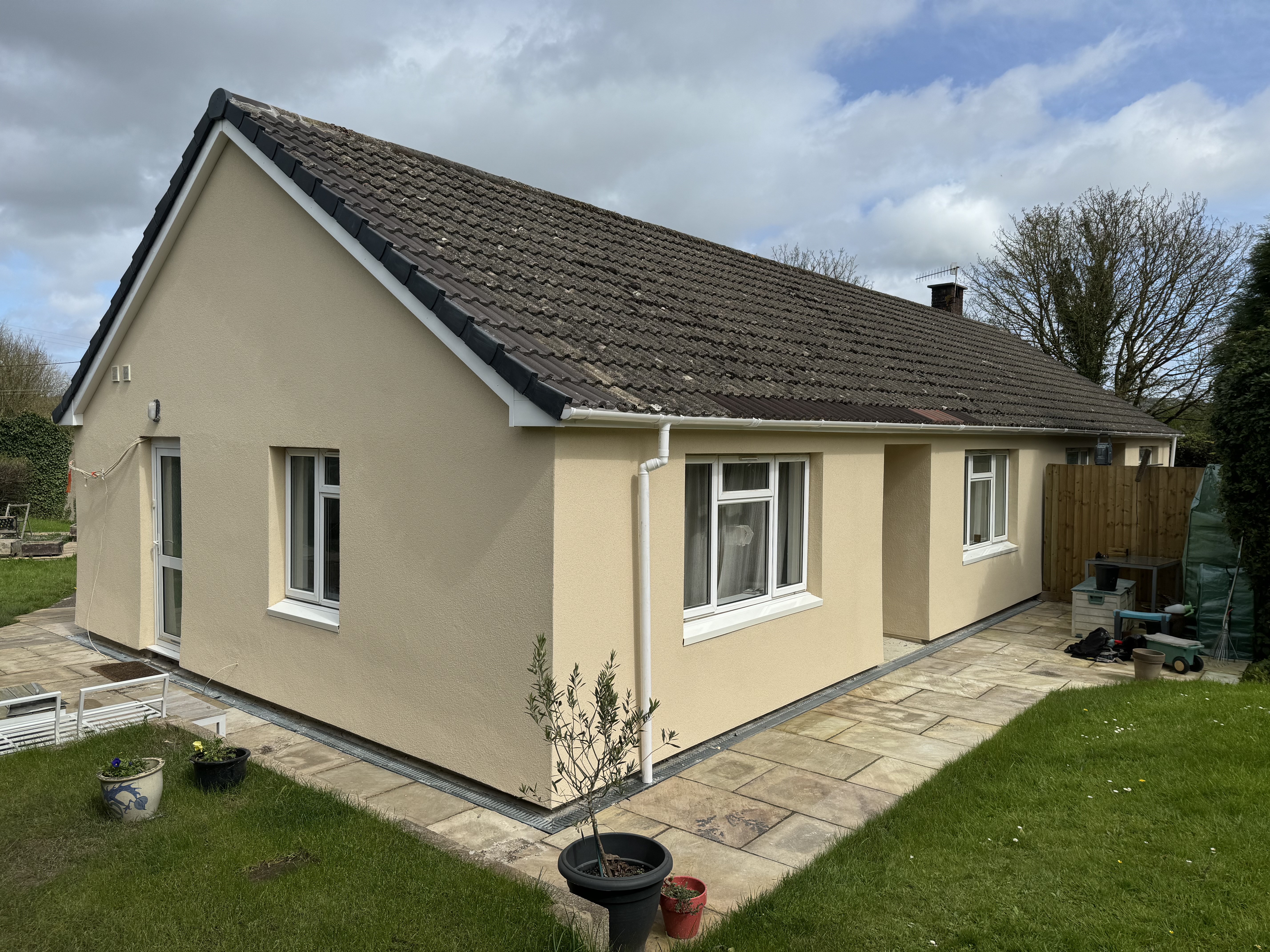 Silicone Render Renovation & EWI Installation in Backwell