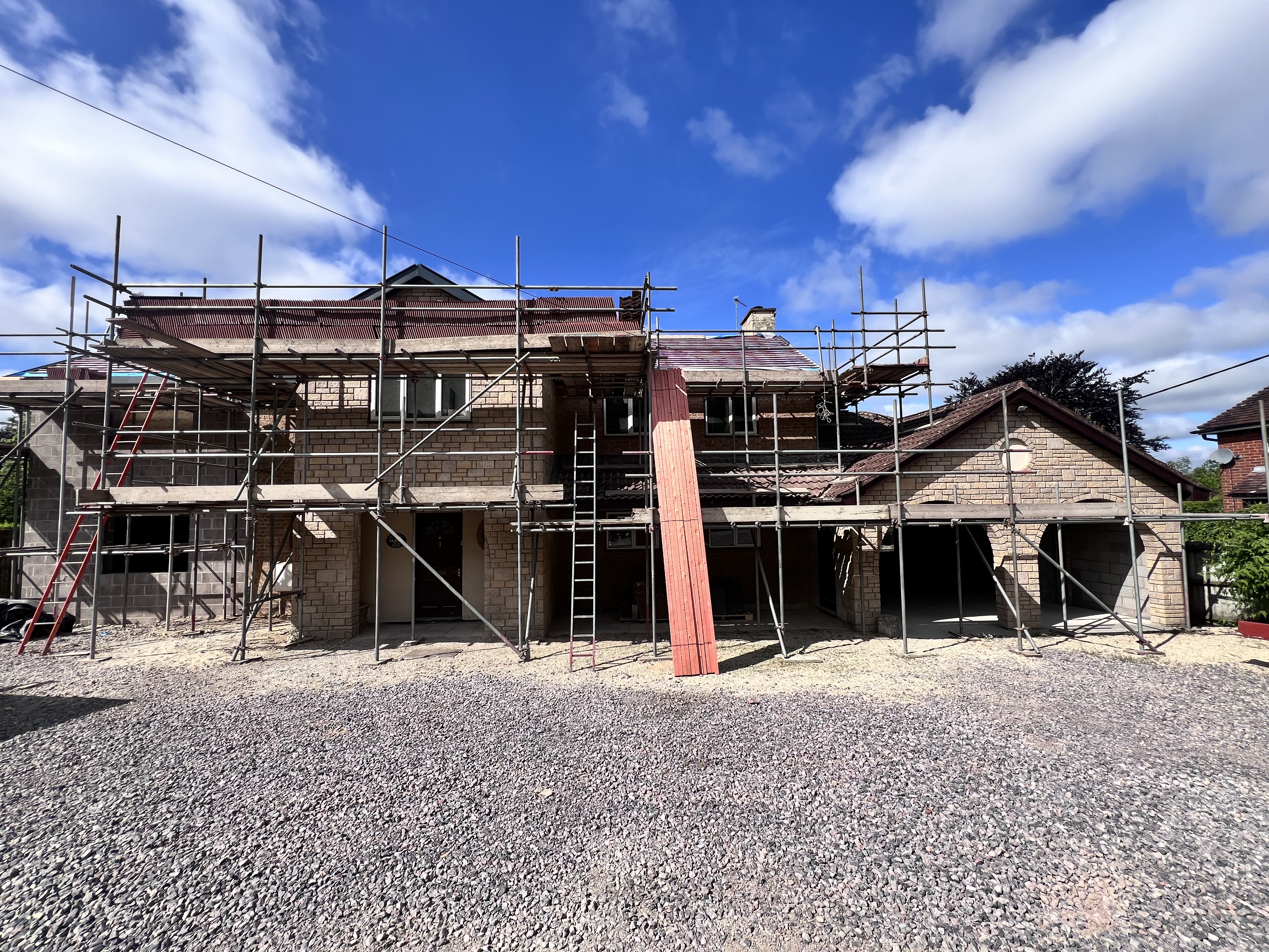 Monocouche Render Project in Somerset - Preparation
