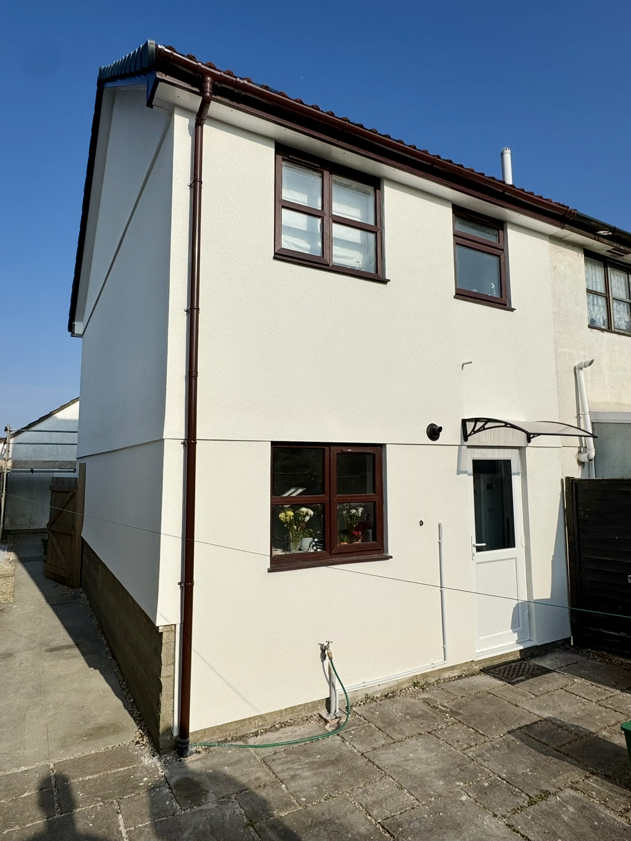 Silicone Render Renovation Nailsea Back After