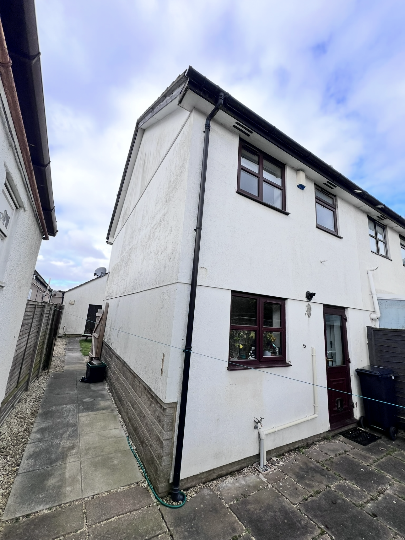 Silicone Render Renovation Nailsea Back Before