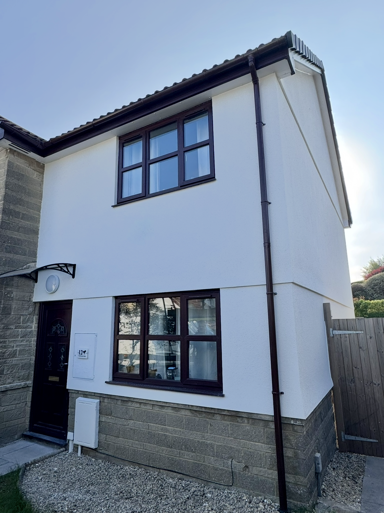 Silicone Render Renovation Nailsea Front After
