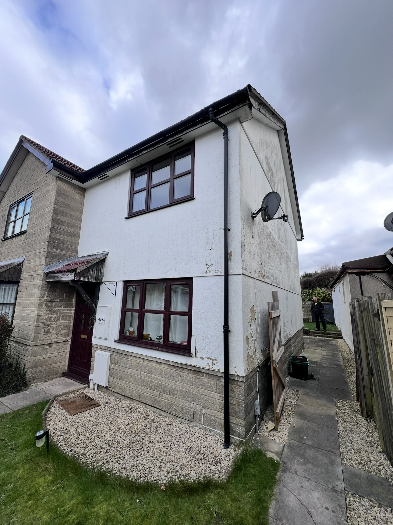 Silicone Render Renovation Nailsea Front Before
